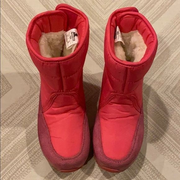 Rubber Duck Girls Pink Fur Lined Winter Boots - Size 12 - Picture 1 of 8